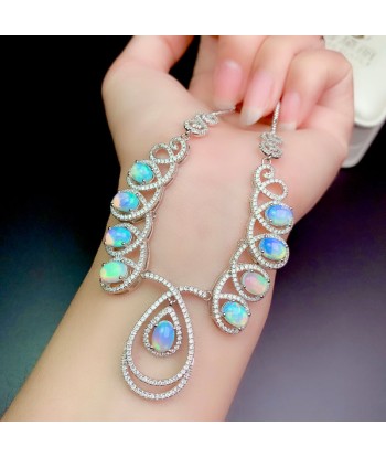 925 Silver Opal Gemstone Set for Women livraison gratuite