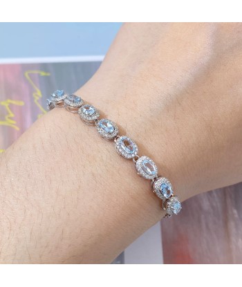 Sterling Silver Topaz Tennis Bracelet for Women Venez découvrir notre 