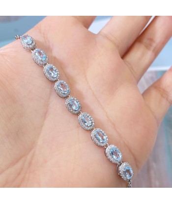 Sterling Silver Topaz Tennis Bracelet for Women Venez découvrir notre 