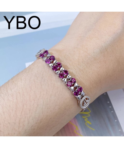 Sterling Silver Purple Garnet Tennis Bracelet for Women store