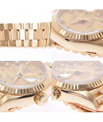 ROLEX Datejust 10P diamond 69178G Ladies YG watch self-winding champagne dial Véritable concentré