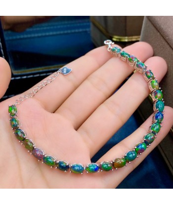 925 Silver Natural Opal Bracelet set for Women les ctes