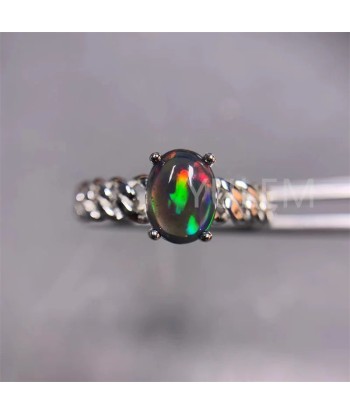 925 Silver with 18K Gold Plating Natural Opal Ring for Women Comment ça marche