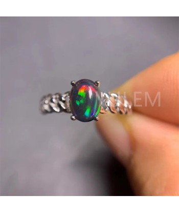 925 Silver with 18K Gold Plating Natural Opal Ring for Women Comment ça marche