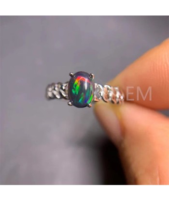 925 Silver with 18K Gold Plating Natural Opal Ring for Women Comment ça marche