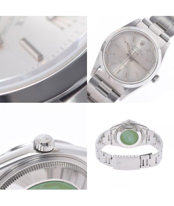 ROLEX Air King 14000 Boys SS watch self-winding silver dial offre 