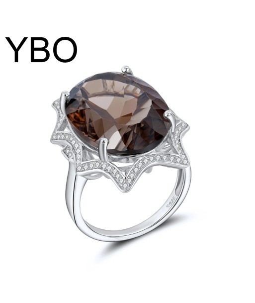 Sterling Silver Smoky Quartz Ring for Women acheter