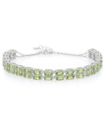 Sterling Silver Peridot Gemstone Tennis Bracelet for Women suggérées chez