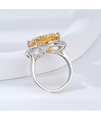 Sterling Silver 18.2ct Citrine Oval Wedding Band for Women ou a consommer sur place