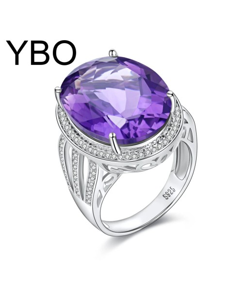 Sterling Silver Amethyst Engagement Ring for Women pas cheres