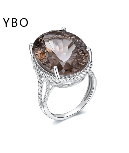 Sterling Silver Smokey Quartz Ring - 23Ct online