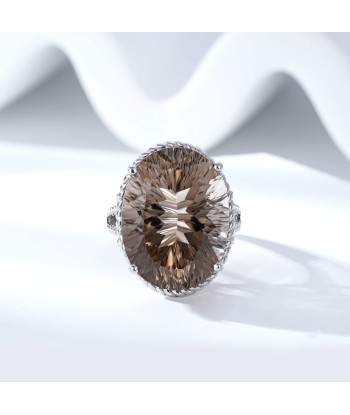 Sterling Silver Smokey Quartz Ring - 23Ct online