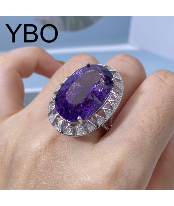 925 Sterling Silver Amethyst Nest Cut Ring for Women Comment ça marche