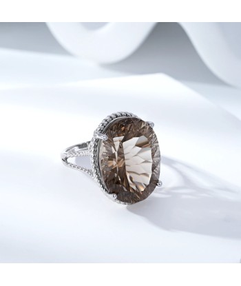 Sterling Silver Smokey Quartz Ring - 23Ct online