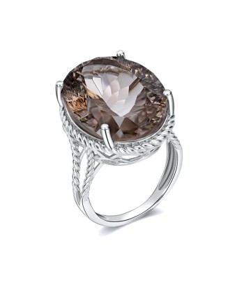 Sterling Silver Smokey Quartz Ring - 23Ct online