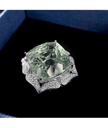 Sterling Silver Green Amethyst Ring for Women Toutes les collections ici