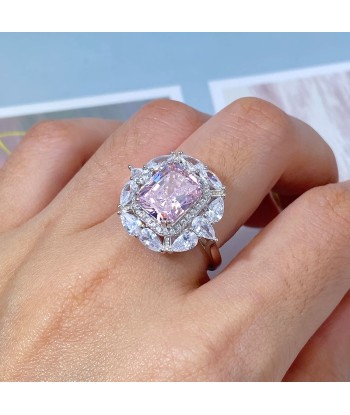 Sterling Silver Pink Diamond Ring for Women sur le site 