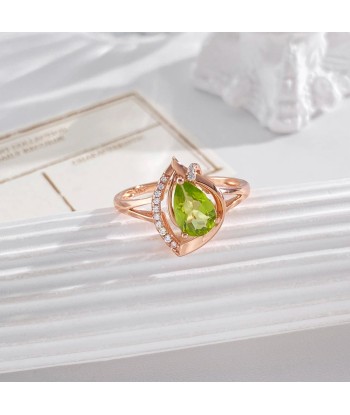 Sterling Silver Pear Cut Amethyst, Peridot, Garnet, Topaz, and Citrine Gemstone Ring for Women Les magasins à Paris