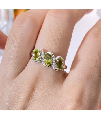 925 Sterling Silver Three Stone Topaz, Garnet, Citrine & Peridot Amethyst Ring for Women store