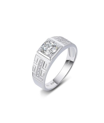 925 Sterling Silver 1ct Moissanite Statement Ring for Men vente chaude votre 