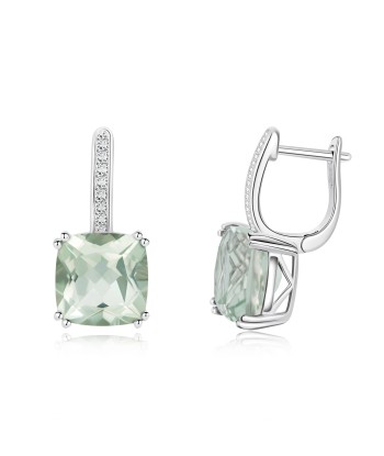 925 Sterling Silver Natural Gemstone Drop Earrings for Women l'achat 