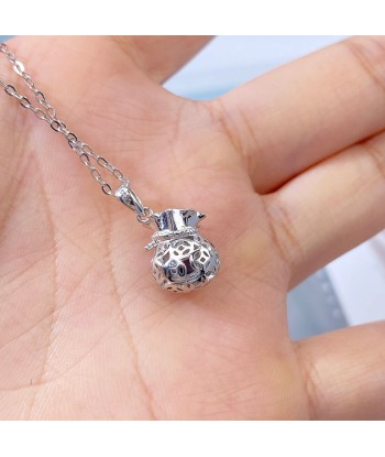 925 Sterling Silver Sapphire Pendant Necklace for Women l'achat 