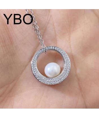 Sterling Silver 925 Freshwater Pearls Pendant Necklace for Women prix