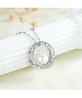 Sterling Silver 925 Freshwater Pearls Pendant Necklace for Women prix