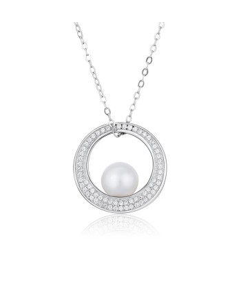 Sterling Silver 925 Freshwater Pearls Pendant Necklace for Women prix