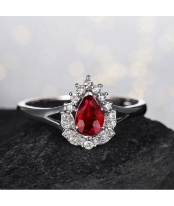 White Gold Ruby and Diamond Ring for Her l'évolution des habitudes 