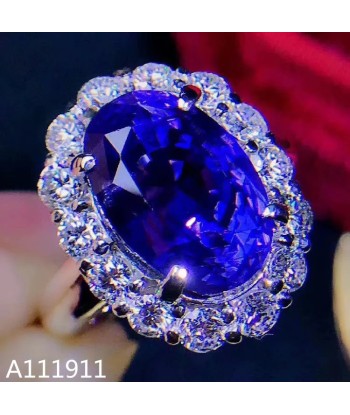 Sterling Silver Natural Sapphire Ring for Female Venez acheter