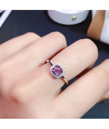 925 Sterling Silver Alexandrite Princess Square Ring for Ladies pas cheres