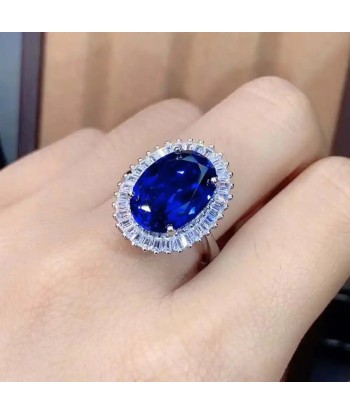 Sterling Silver Natural Sapphire Ring for Women online