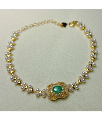 sterling silver emerald bracelet for women Par le système avancé 