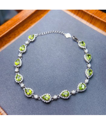 Sterling Silver Olivine Bracelet for Women prix pour 