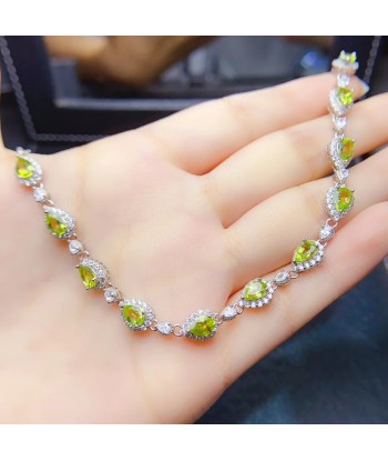 Sterling Silver Olivine Bracelet for Women prix pour 