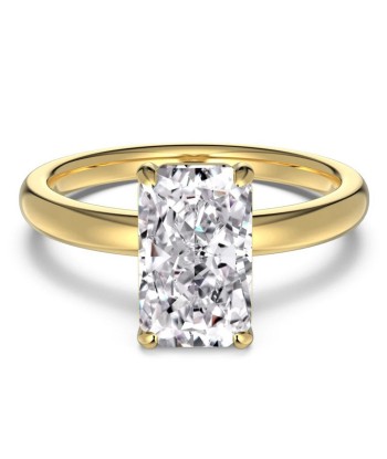 18K Gold Plated Silver Diamond Engagement Ring for Women de votre