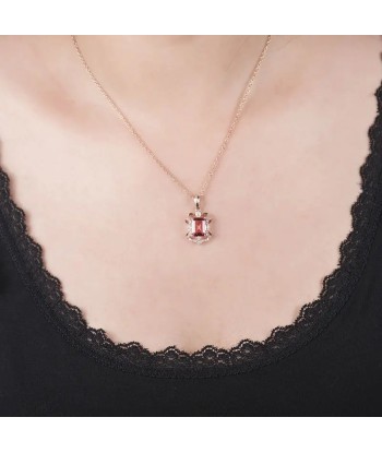 18kt Rose Gold Pink Tourmaline Pendant for Girl 50% de réduction en Octobre 2024