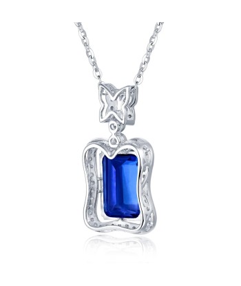 18Kt Au750 White Gold Tanzanite Diamond Pendant for Women Fin de série