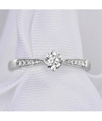 18K White Gold VS Diamond Bands Rings for Women commande en ligne