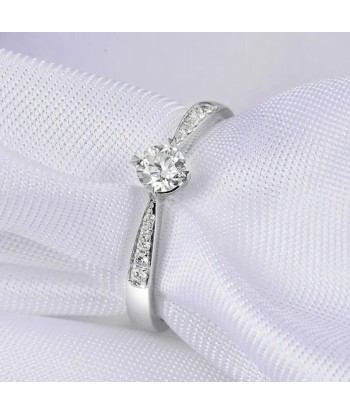 18K White Gold VS Diamond Bands Rings for Women commande en ligne