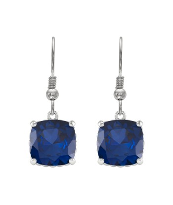 Sterling Silver with Blue Sapphire Dangle Earrings suggérées chez