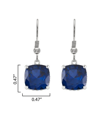 Sterling Silver with Blue Sapphire Dangle Earrings suggérées chez