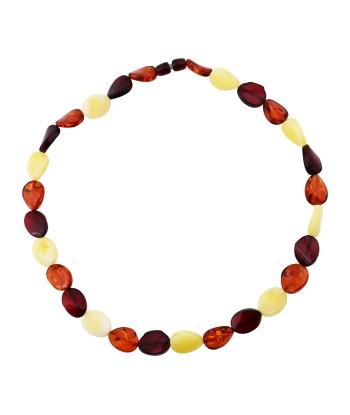 Multi Color Amber Graduated Bead Statement Necklace de technologie