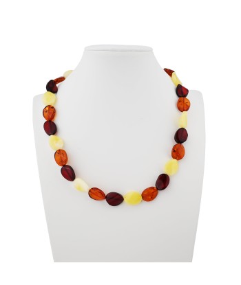 Multi Color Amber Graduated Bead Statement Necklace de technologie