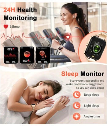 Smart Watch with Full Touch Screen & Bluetooth Calling for Women - Waterproof Sports Fitness Tracker, Compatible with Android & iOS les ligaments