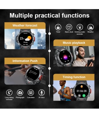 Touch Screen Smart Watch with Health Monitor for iOS and Android suggérées chez