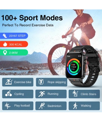 Smartwatch with 1.95 Inch Screen, Health Monitoring, IP68 Waterproof, Suitable for Men and Women Les magasins à Paris et en Île-de-France