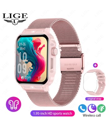 Smartwatch with 1.95 Inch Screen, Health Monitoring, IP68 Waterproof, Suitable for Men and Women Les magasins à Paris et en Île-de-France