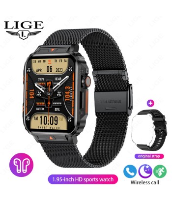 Smartwatch with 1.95 Inch Screen, Health Monitoring, IP68 Waterproof, Suitable for Men and Women Les magasins à Paris et en Île-de-France